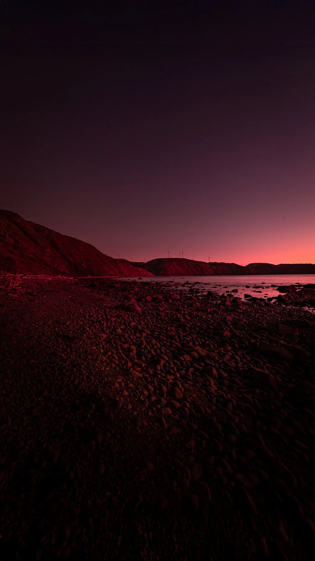  Makara Walkway after sunset viewed towards Ōpau Bay 