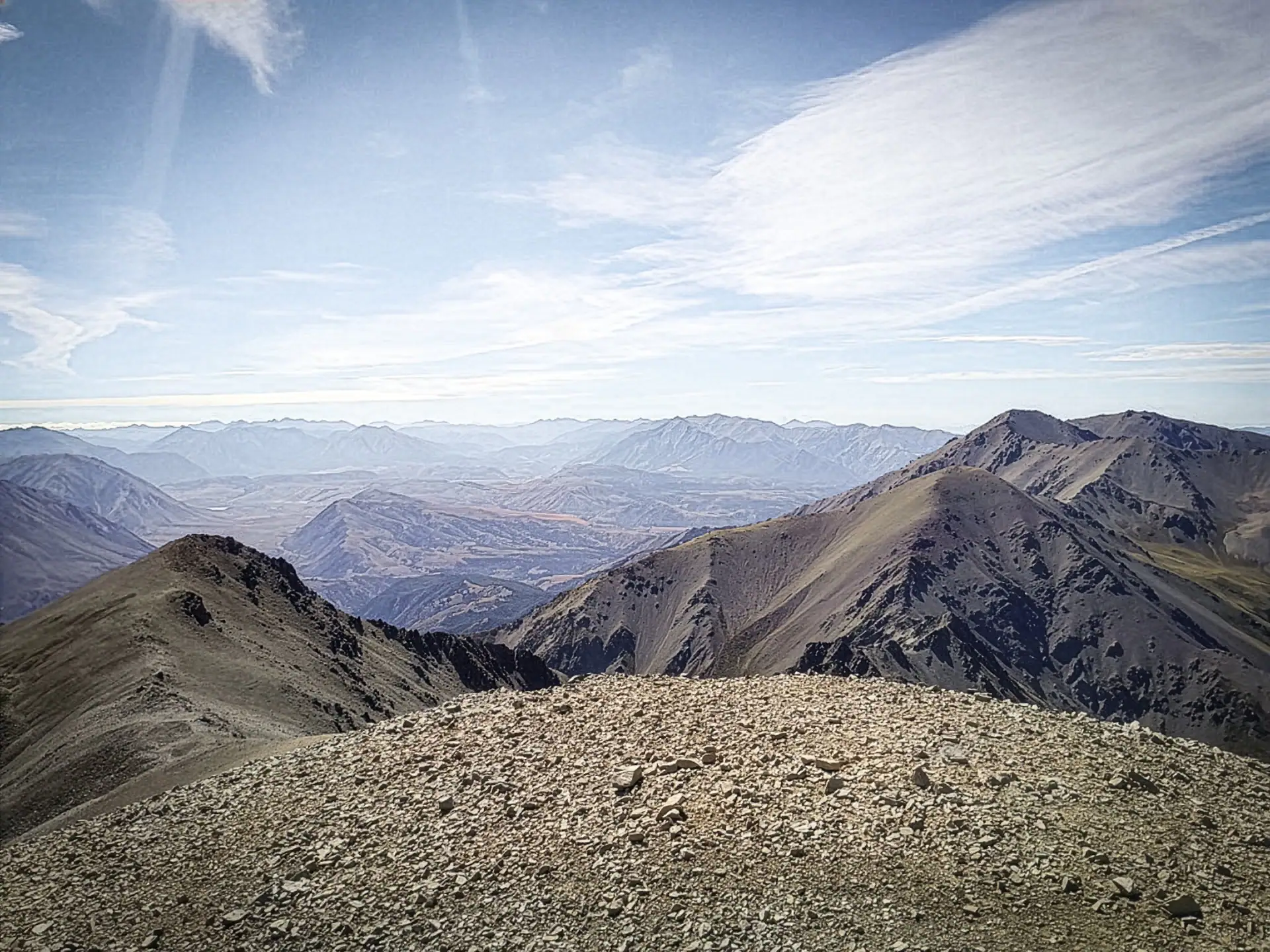 On the summit of Castle Hill Peak - Torlesse Range