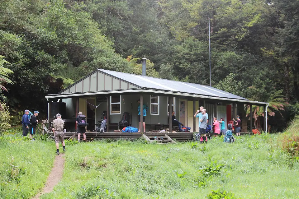 Hikers-at-Central-Whirinaki-Hut