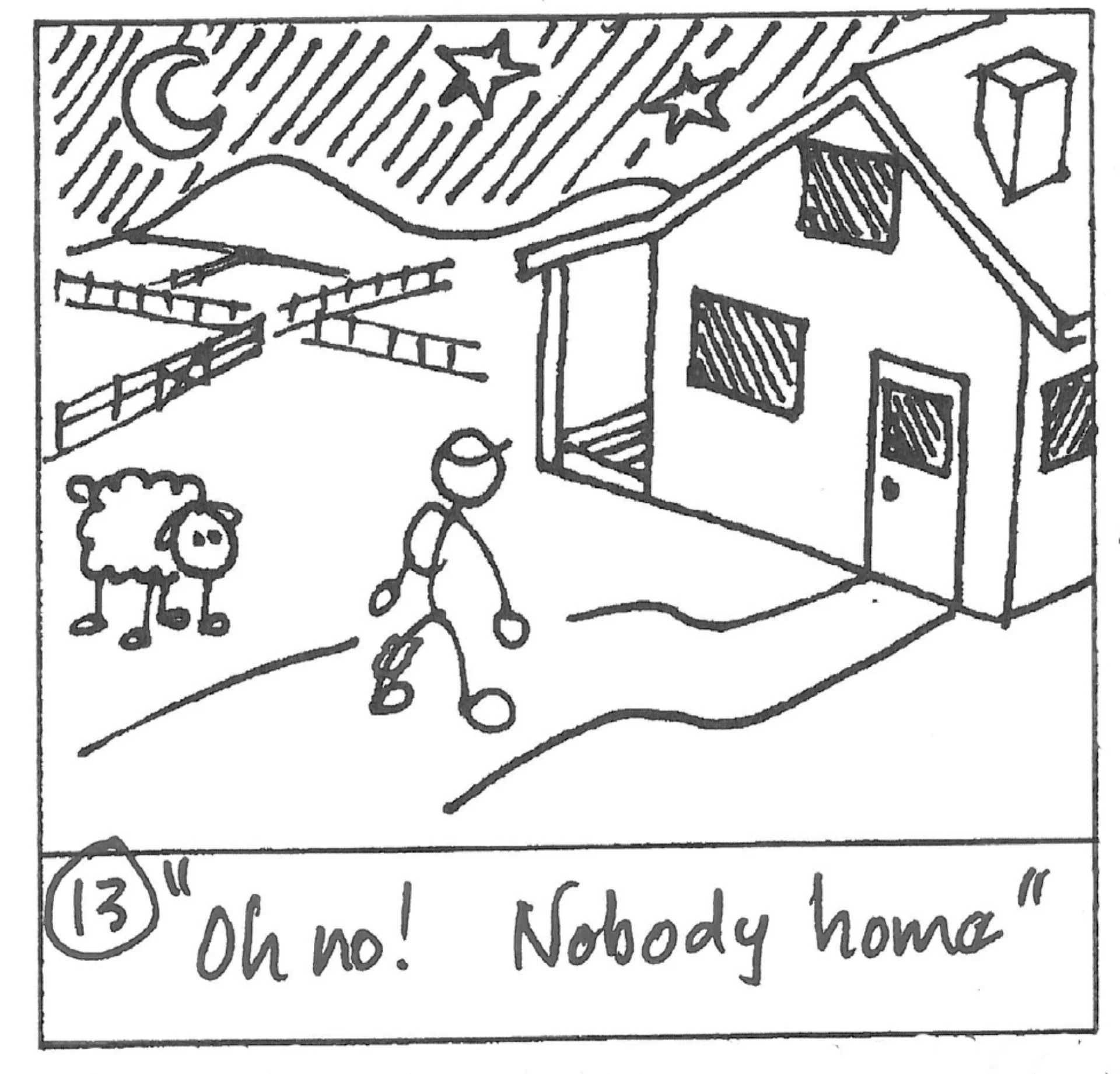Brian arrives at Chris's house but he is not home