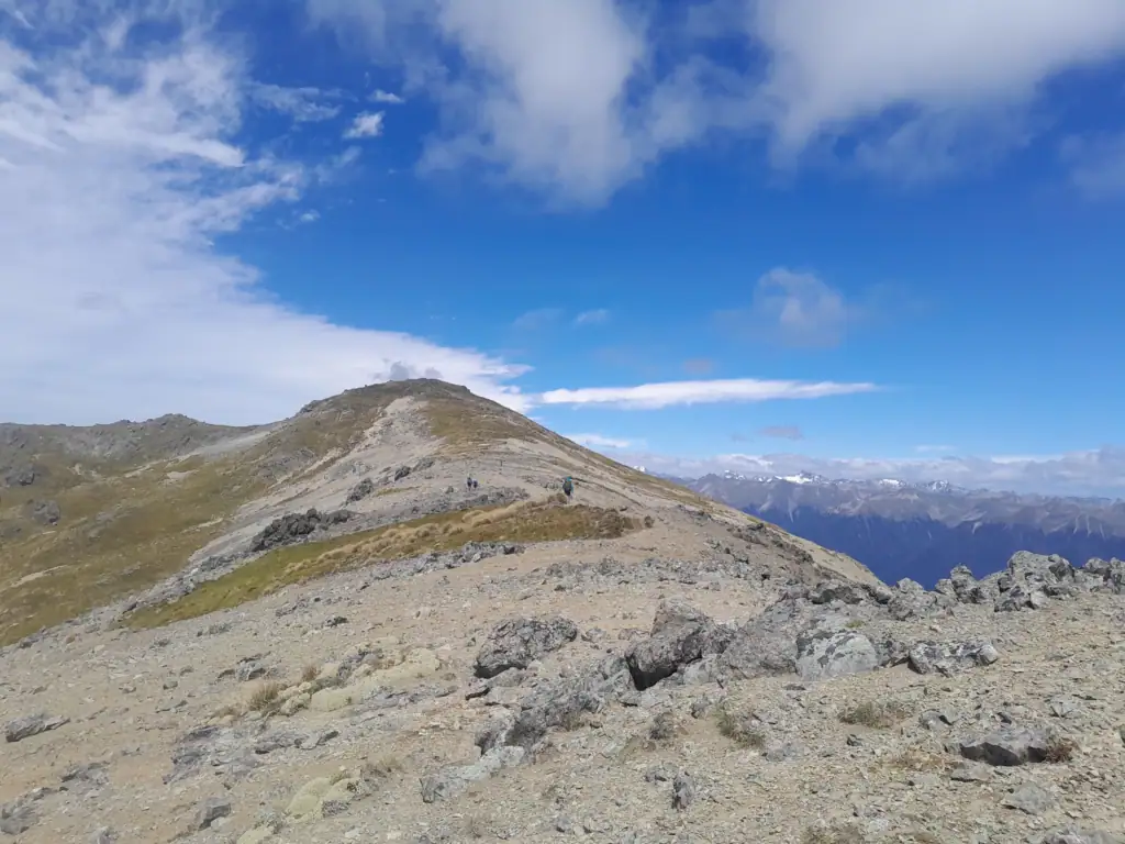 Ridge on the way to Bull paddock Creek Hut in Leatham Conservation Area