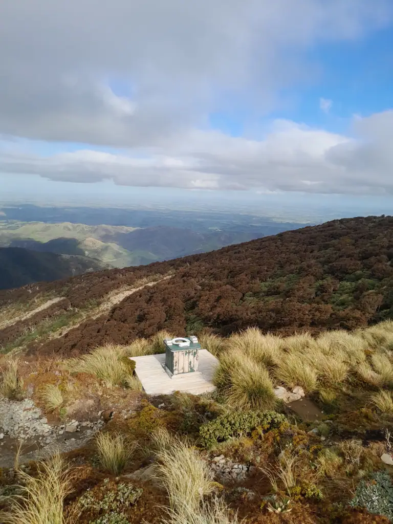 Open air toilet at Tarn Bivvy