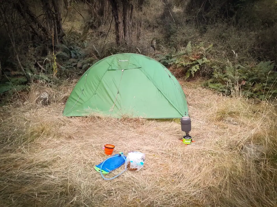 Camping at windy point, Lewis pass, Canterbury